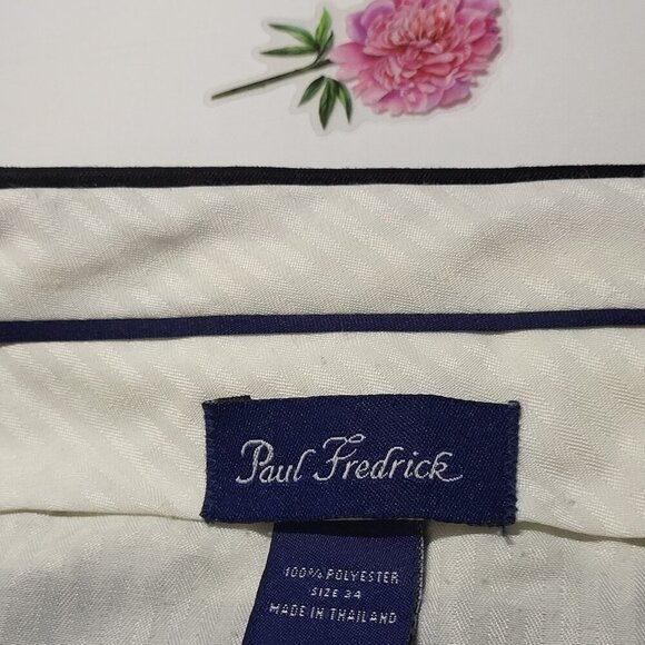 Paul Fredrick, Not Worn, Men's Black Shorts, Size 34x31, Pleated Front - Picture 3 of 8